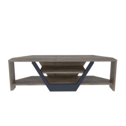 Decorotika Sares Corner TV Stand TV Unit for TVs up to 55 inch in Light Brown - thumbnail 4