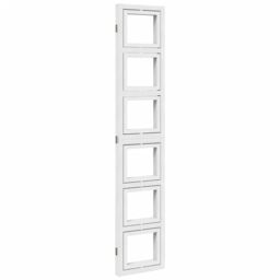 Berkfield Home Room Divider 3 Panels White Solid Wood Paulownia - thumbnail 6