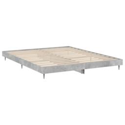 Berkfield Home Bed Frame Concrete Grey 120x200 cm Engineered Wood - Size: Small Double - thumbnail 5