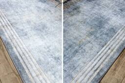 RugsX Anti-Slip Lotus Runner in Silver - Size: 120 cm x 100 cm - thumbnail 3