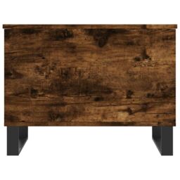 Berkfield Home Coffee Table Smoked Oak 60x44.5x45 cm Engineered Wood in Brown - thumbnail 6