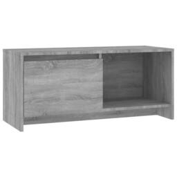 Berkfield Home TV Cabinet Grey Sonoma 90x35x40 cm Engineered Wood - Size: 90 x 35 x 40 cm - thumbnail 1
