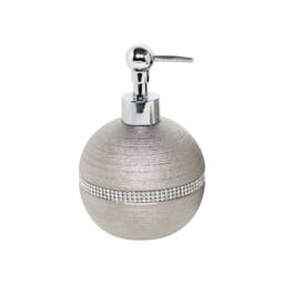 Showerdrape Pzazz Silver Diamante Bathroom Sink Liquid Soap Dispenser - thumbnail 4