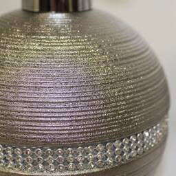 Showerdrape Pzazz Silver Diamante Bathroom Sink Liquid Soap Dispenser - thumbnail 2