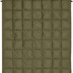 Obasyhig Outdoor Portable Down Blanket in Green - Size: Single - thumbnail 4