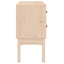 Berkfield Home Console Cabinet 90x40x78 cm Solid Wood Pine in Brown - Size: 90 x 40 x 78 cm - thumbnail 5
