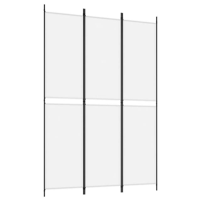Berkfield Home 3-Panel Room Divider White 150x220 cm Fabric - image 1