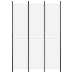 Berkfield Home 3-Panel Room Divider White 150x220 cm Fabric - thumbnail 3
