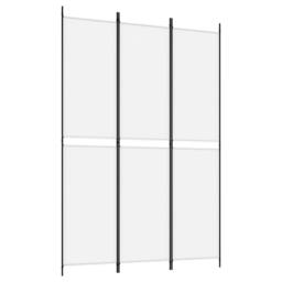 Berkfield Home 3-Panel Room Divider White 150x220 cm Fabric