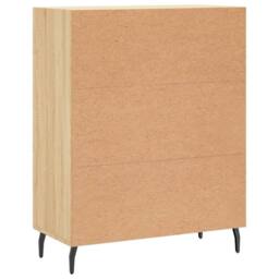 Berkfield Home Sideboard Sonoma Oak 69.5x34x90 cm Engineered Wood in Light Brown - thumbnail 8