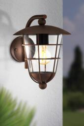 Eglo Pulfero 1 Plastic Outdoor Wall Light in Dark Brown - thumbnail 2