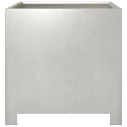 Berkfield Home Durable Garden Planter 40x40x40 cm Stainless Steel in Silver - Size: 40 x 40 x 40 cm - thumbnail 4