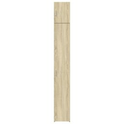 Berkfield Home Slim Storage Cabinet Sonoma Oak 30x42.5x225 cm Engineered Wood in Brown - thumbnail 4