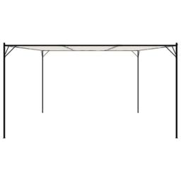 Berkfield Home Gazebo White 4x4 m 180 g/m ² Fabric & Steel - thumbnail 4