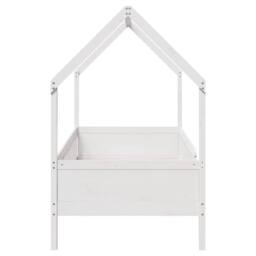 Berkfield Home Kids' House Bed Frame without Mattress White 80x200 cm Pine - thumbnail 5