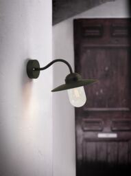 Nordlux Industrial Outdoor Wall Light Black Metal E27 Weatherproof - Mains Powered, IP54 - thumbnail 2