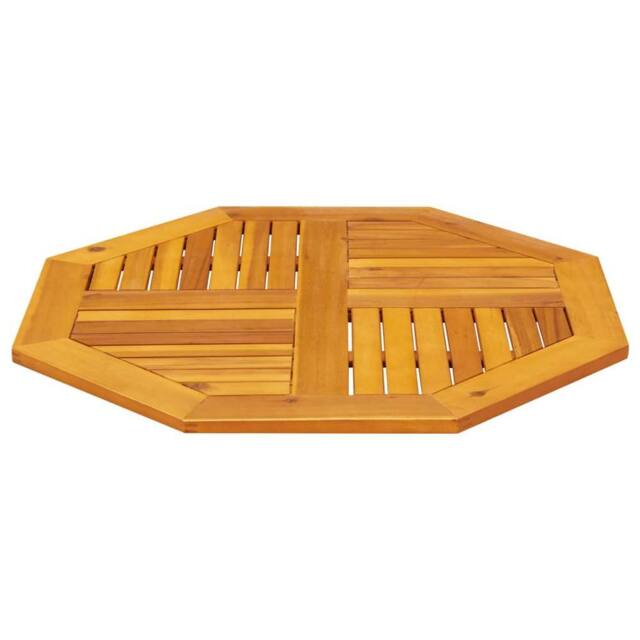 Berkfield Home Table Top 80x80x2.2 cm Octagonal Solid Wood Acacia in Brown - image 1