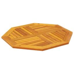 Berkfield Home Table Top 80x80x2.2 cm Octagonal Solid Wood Acacia in Brown - thumbnail 4