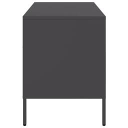 Berkfield Home TV Cabinets 2 pcs Black 68x39x50.5 cm Steel - thumbnail 8
