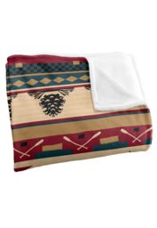 JQ Licensing Moose Lodge Silky Touch Super Soft Throw Blanket 152 X 127 cm in White - thumbnail 3