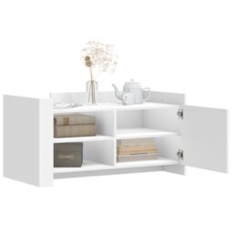 Berkfield Home Coffee Table White 100x50x50 cm Engineered Wood - Size: 100 x 50 x 50 cm - thumbnail 3