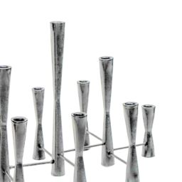 Ivyline Parker 11 Piece Silver Candle Centerpiece H42cm W52cm - thumbnail 3