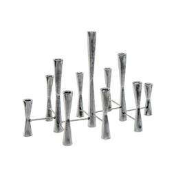 Ivyline Parker 11 Piece Silver Candle Centerpiece H42cm W52cm