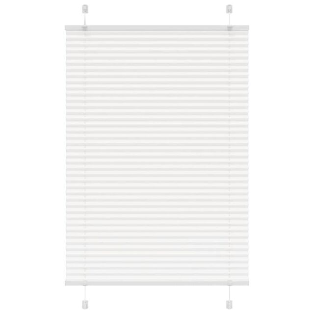 Berkfield Home Pleated Blind White 85x150 cm Fabric Width 84.4 cm Polyester - image 1