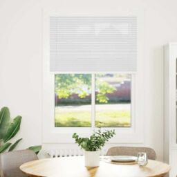 Berkfield Home Pleated Blind White 85x150 cm Fabric Width 84.4 cm Polyester - thumbnail 2