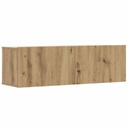 Berkfield Home 5 Piece TV Cabinet Set Wall-mounted Artisan Oak Engineered Wood in Brown - thumbnail 4