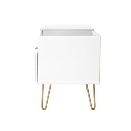 Ready Assembled 2 U Metro 2 Drawer Coffee TV Unit (Ready Assembled) in White - thumbnail 3