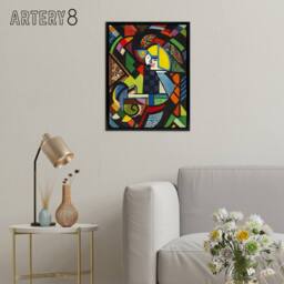 "Artery8 Daughter in a Rocker Henry Lyman Sayen Framed Canvas Wall Art Print - Size: W12"" x H16""" - thumbnail 3