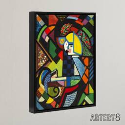 "Artery8 Daughter in a Rocker Henry Lyman Sayen Framed Canvas Wall Art Print - Size: W12"" x H16""" - thumbnail 2