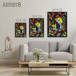 "Artery8 Daughter in a Rocker Henry Lyman Sayen Framed Canvas Wall Art Print - Size: W12"" x H16""" - thumbnail 4