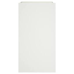 Berkfield Home Planter White 42x38x75 cm Steel - Size: 42 x 38 x 75 cm - thumbnail 5