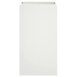 Berkfield Home Planter White 42x38x75 cm Steel - Size: 42 x 38 x 75 cm - thumbnail 4