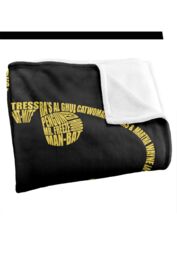 DC Comics Batman Word Logo Blanket 152 x 127 cm in White - thumbnail 3