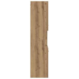Berkfield Home Spacious Bathroom Hanging Cabinet Artisian Oak 30x30x130 cm Engin in Brown - Size: 30 x 30 x 130 cm - thumbnail 6