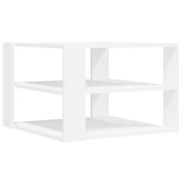Berkfield Home Coffee Table White 59.5x59.5x40 cm Engineered Wood - thumbnail 2