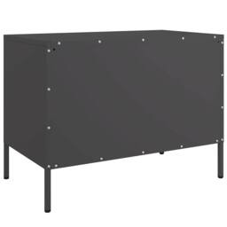 Berkfield Home TV Cabinet Black 68x39x50.5 cm Steel - thumbnail 8