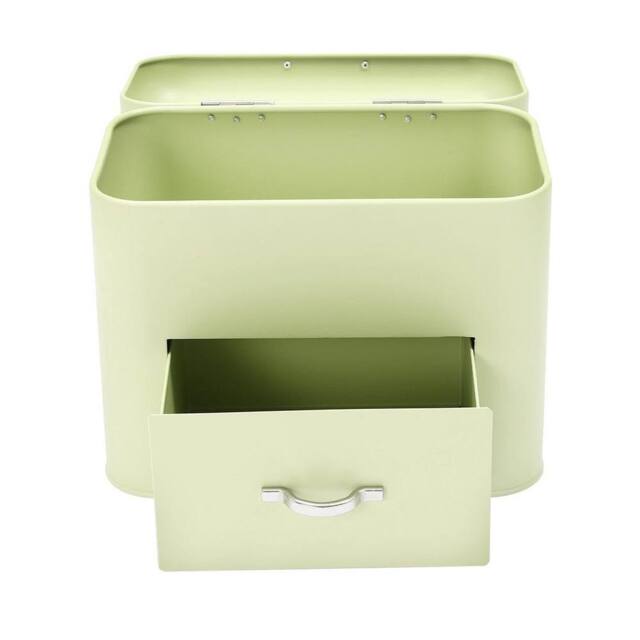 Kelvenix Retro Large Bread Box Storage Counter Oraganizer in Green - image 1