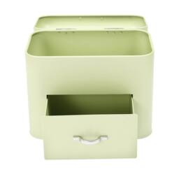 Kelvenix Retro Large Bread Box Storage Counter Oraganizer in Green - thumbnail 1