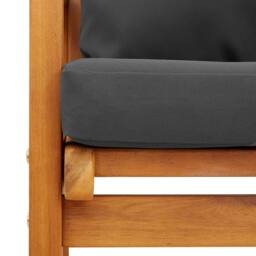 Berkfield Home Beautiful 3 Piece Garden Lounge Set with Cushions Solid Wood Acacia in Brown - thumbnail 6