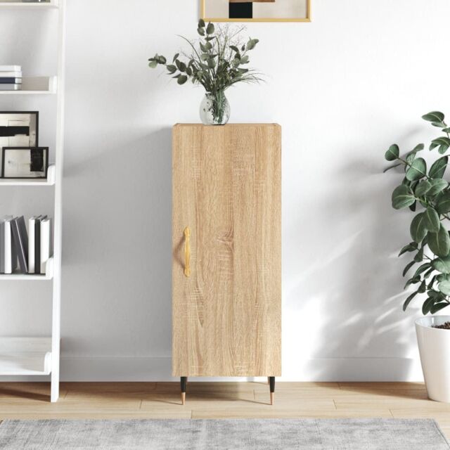 Berkfield Home Sideboard Sonoma Oak 34.5x34x90 cm Engineered Wood in Brown - image 1