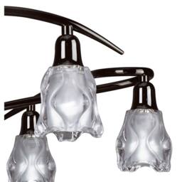 Netlighting Amel Telescopic Convertible To Semi Flush 6 Light L1SGU10 Black Chrome - thumbnail 6