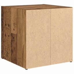 Berkfield Home TV Cabinets - 4 pcs Old Wood - 37 x 35 x 37 cm - Engineered Wood in Brown - thumbnail 8