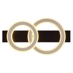 Netlighting Jayden 2 Ring Semi Flush Ceiling Light Matt Black 2x LED 3000K - thumbnail 4