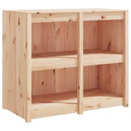Berkfield Home Outdoor Kitchen Cabinet Solid Wood Pine in Light Tan - thumbnail 5