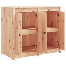 Berkfield Home Outdoor Kitchen Cabinet Solid Wood Pine in Light Tan - thumbnail 4