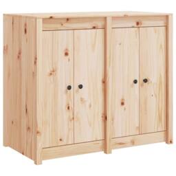 Berkfield Home Outdoor Kitchen Cabinet Solid Wood Pine in Light Tan - thumbnail 3